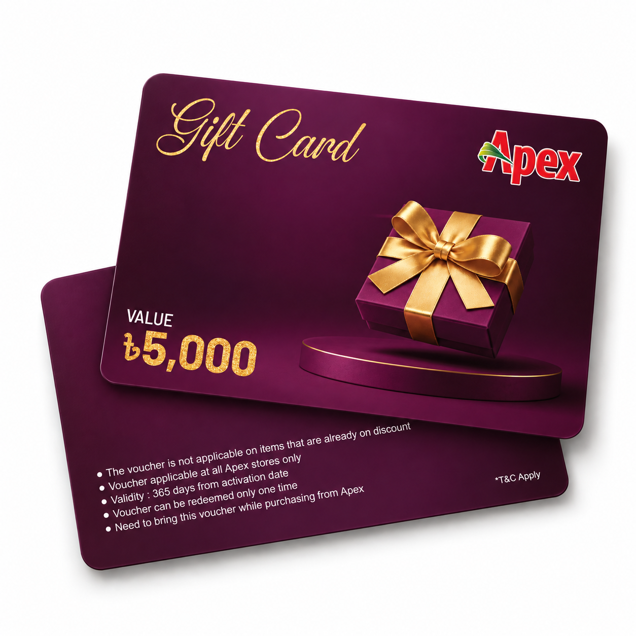 Slide 1 apex-gift-card-tk-5000-gc-5000