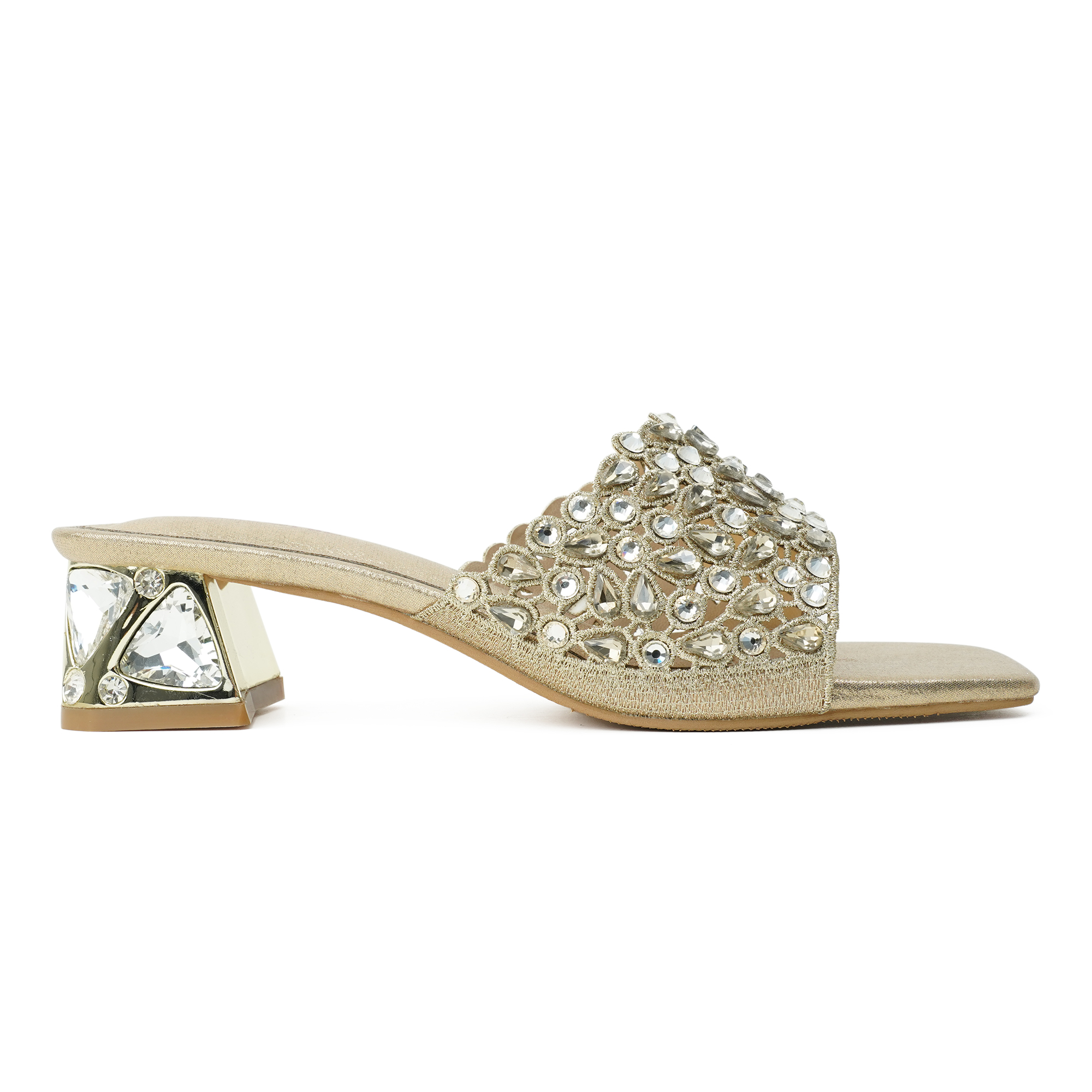 Moochie Women's Mid Heel Sandal